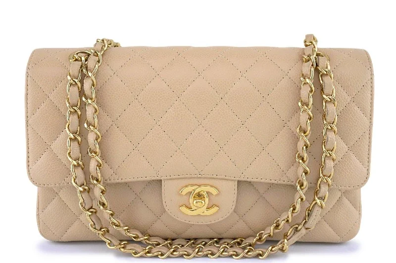 Chanel Beige Clair Caviar Medium Classic 2.55 Double Flap Bag GHW Affordable Luxury With Top-Quality Handbags
