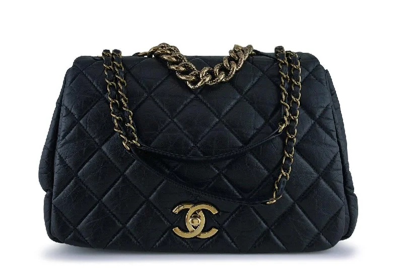 Chanel Black Calf Jumbo Quilted Luxury Accordion Flap Bag Chic And Affordable Bags – Grab Yours Today