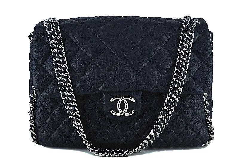 Chanel Black Chain Around Maxi Luxe Flap Bag Everyday Handbags At Wallet-Friendly Rates Chanel Black Chain Around Maxi Luxe Flap Bag Everyday Handbags At Wallet-Friendly Rates