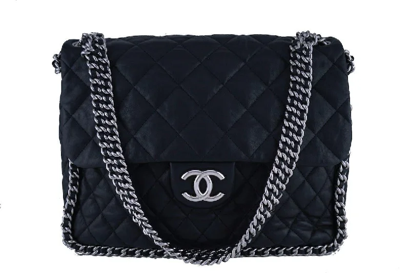 Chanel Black Chain Around Maxi Luxe Flap Bag Grab Stylish Bags Before They're Gone