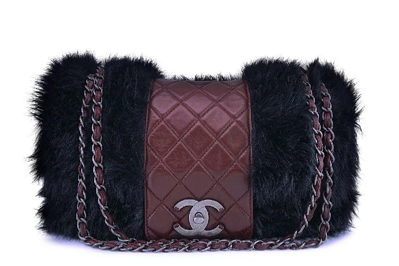 Chanel Burgundy Maxi XL Jumbo Quilted Classic Fantasy Fur Flap Bag Timeless Handbags Now At Special Discounts