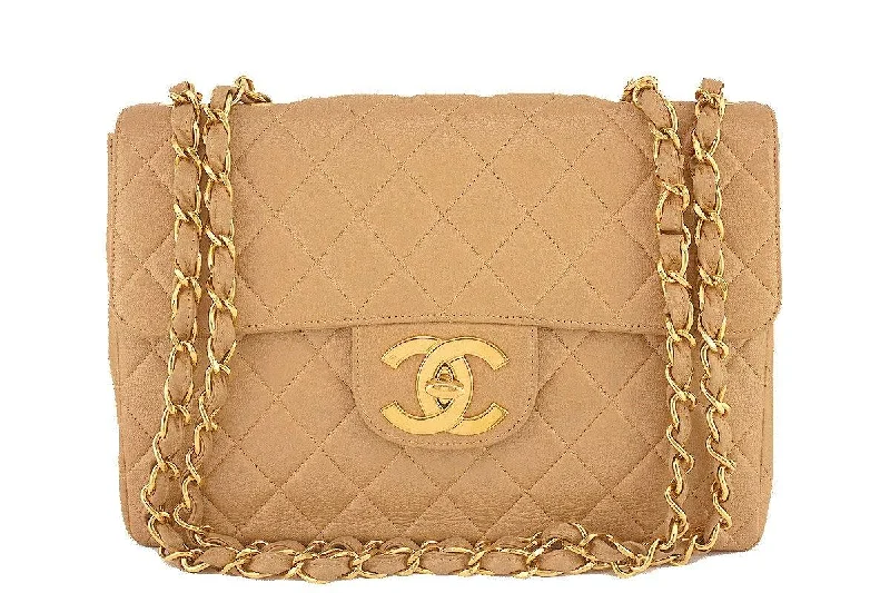Chanel Camel Beige Caviar Vintage Jumbo Classic 2.55 Flap Bag Premium Handbags At Exclusive Prices Chanel Camel Beige Caviar Vintage Jumbo Classic 2.55 Flap Bag Premium Handbags At Exclusive Prices