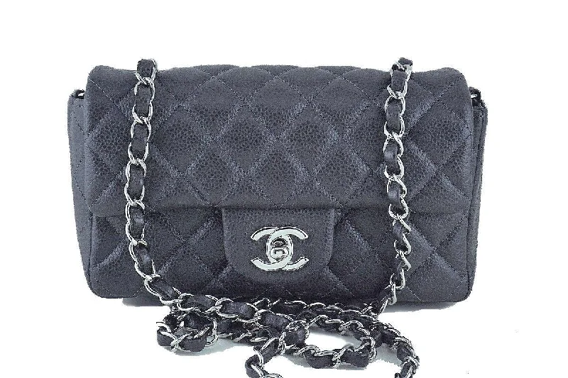 Chanel Dark Gray Classic Quilted Rectangular Mini 2.55 Flap Bag Fashionable Handbags At Must-Have Prices Chanel Dark Gray Classic Quilted Rectangular Mini 2.55 Flap Bag Fashionable Handbags At Must-Have Prices