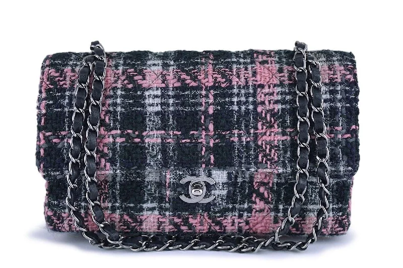 Chanel Gray Pink Tweed Medium Classic 2.55 Double Flap Bag Stylish Bags At Unbeatable Prices – Shop Now