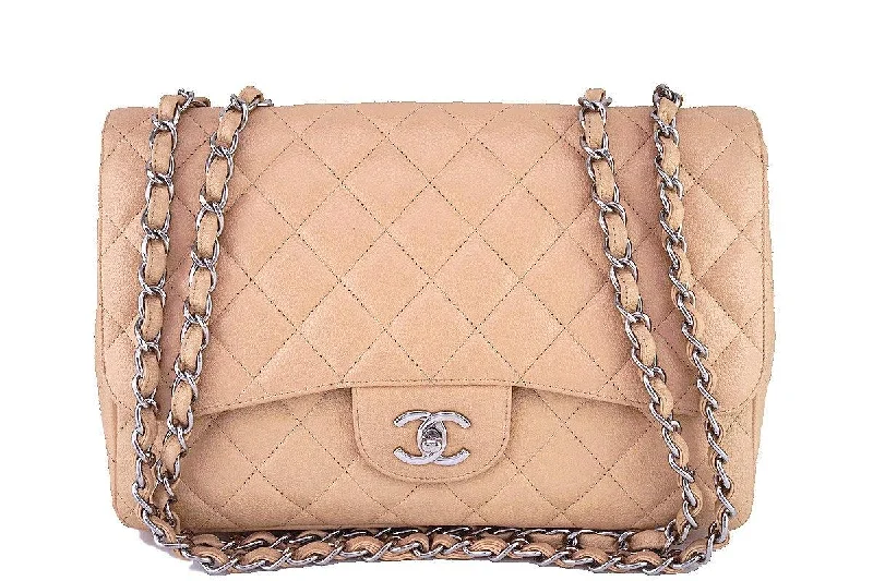 Chanel Light Beige Caviar Jumbo 2.55 Classic Flap Bag Fashionable Bags At Must-Have Prices Chanel Light Beige Caviar Jumbo 2.55 Classic Flap Bag Fashionable Bags At Must-Have Prices