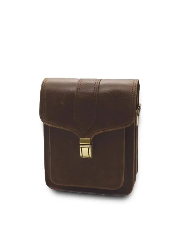 Dark Brown Leather Flap Bumbag/ Waist Bag Everyday Handbags At Wallet-Friendly Rates
