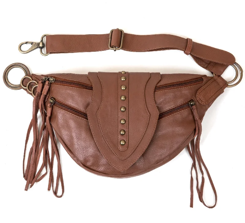 Leather Arrow Bag | Chestnut Brown Iconic Fashion Bags At Unbeatable Savings