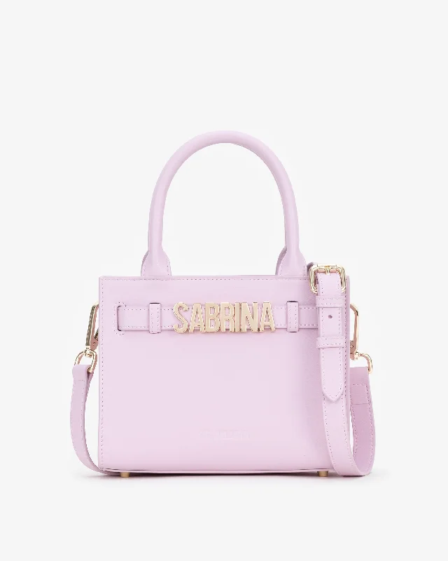 Mini Belt Tote in Baby Pink with Personalised Hardware Trendy Bags, Huge Savings