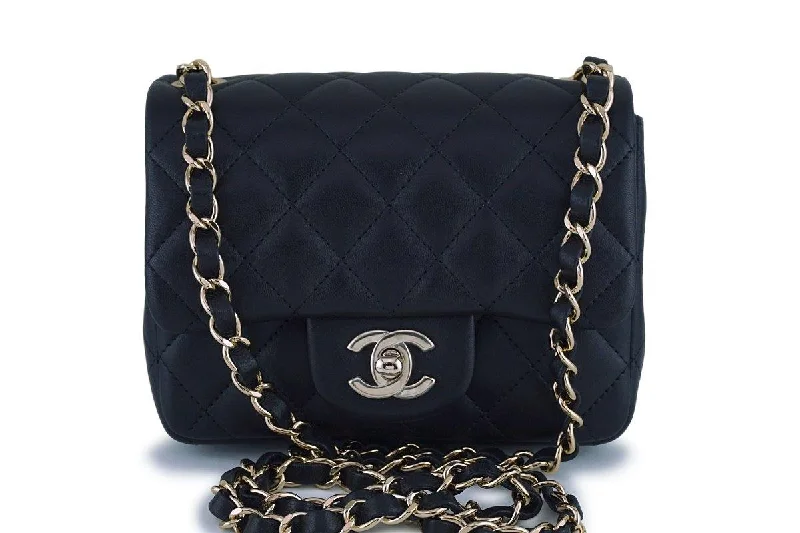 New Chanel Black Classic Quilted Square Mini 2.55 Flap Bag GHW Iconic Fashion Bags At Unbeatable Savings