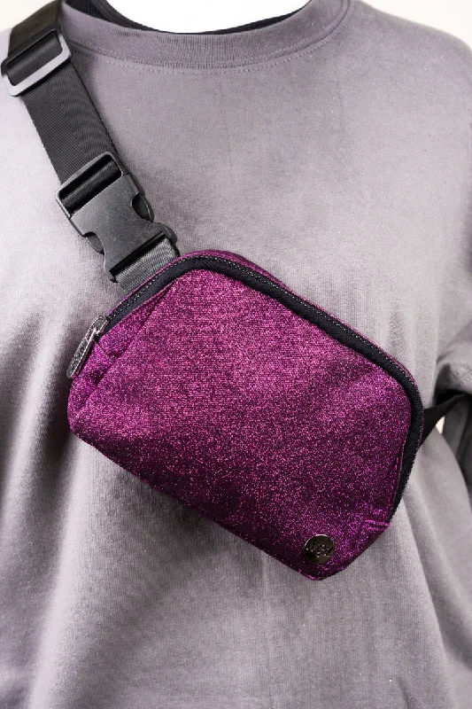 Purple Glitz & Glam Brooklyn Belt Bag Stylish And Functional Bags Now At Reduced Rates