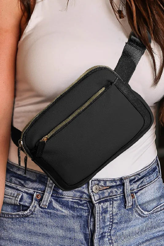 PREORDER! ETA 11/20 Stay Together Black Multi-Pocket Belt Bag **SHIPPING EXPECTED TO BEGIN ON DATE 11/20** Chic And Affordable Bags – Grab Yours Today
