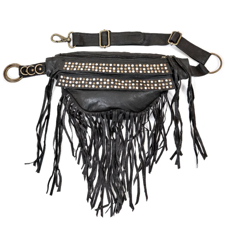 Tassel Kaida Belt | Black Premium Handbags With A Touch Of Elegance