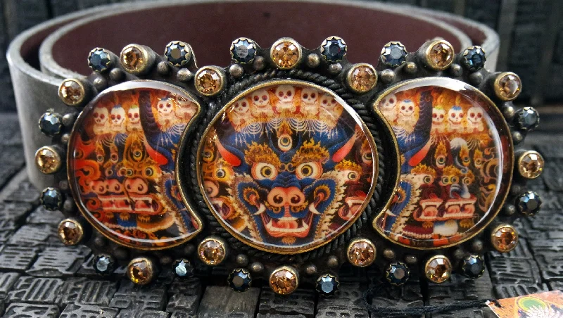 VSA Virgins, Saints & Angels Triple Image Belt and Buckle Carry Elegance For Less – Best Bag Deals Here