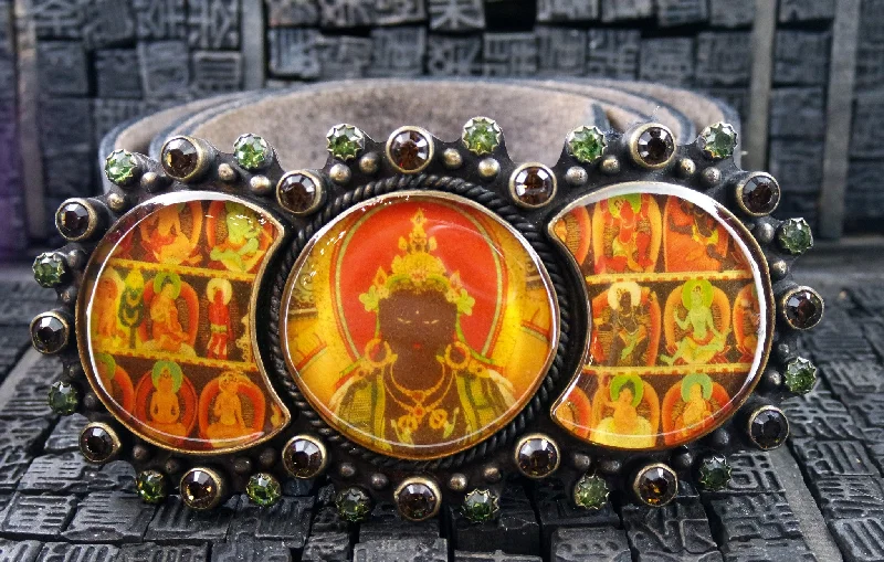 VSA Virgins, Saints & Angels Triple Image Mantra Collection Belt & Buckle Trendy And Classic Bags Now At Unbeatable Discounts