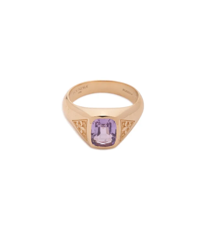 Unique Jewelry Designs Now At Discounted Rates 1.70 ct Purple Sapphire - Internal Compass : One of A Kind Gemstone Ring