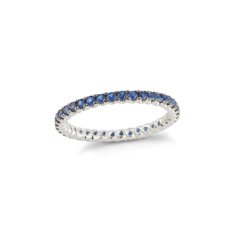 Blue Sapphire Eternity Ring