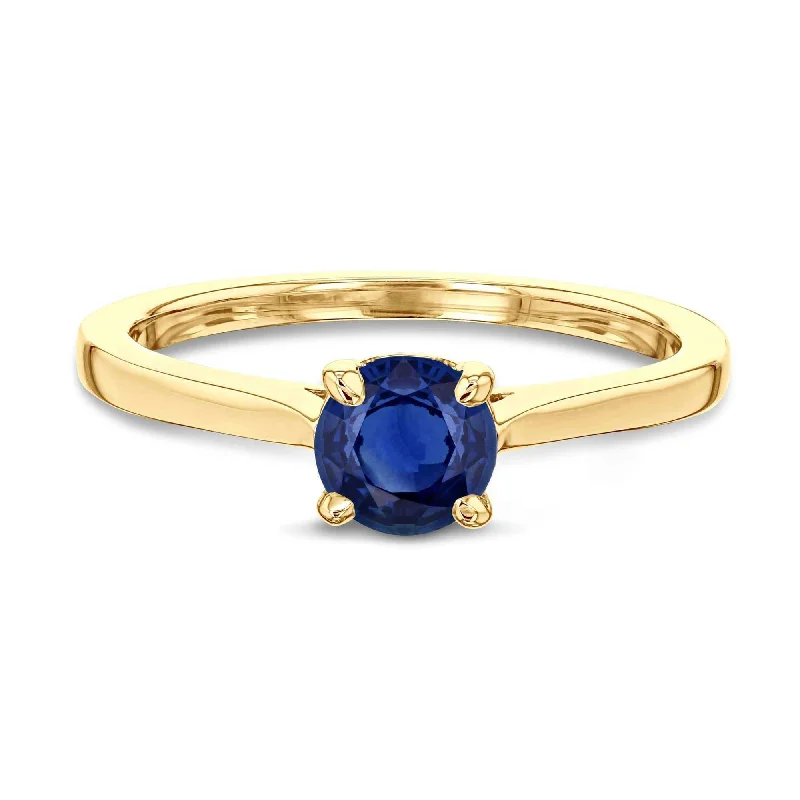 5mm Blue Sapphire Ring