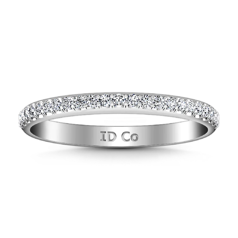 Diamond Wedding Band Alana 0.25 Cts 14K White Gold