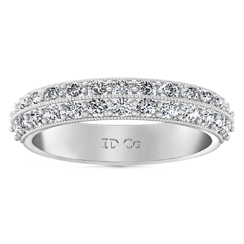 Diamond Wedding Band Amore 0.7 Cts 14K White Gold