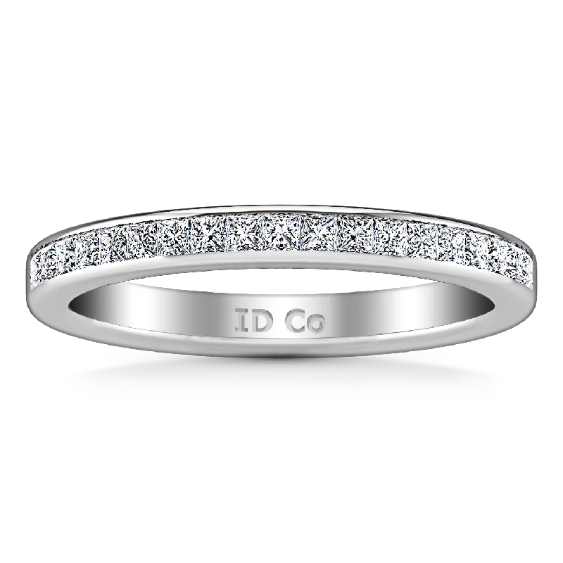 Diamond Wedding Band Amy 0.57 Cts 14K White Gold