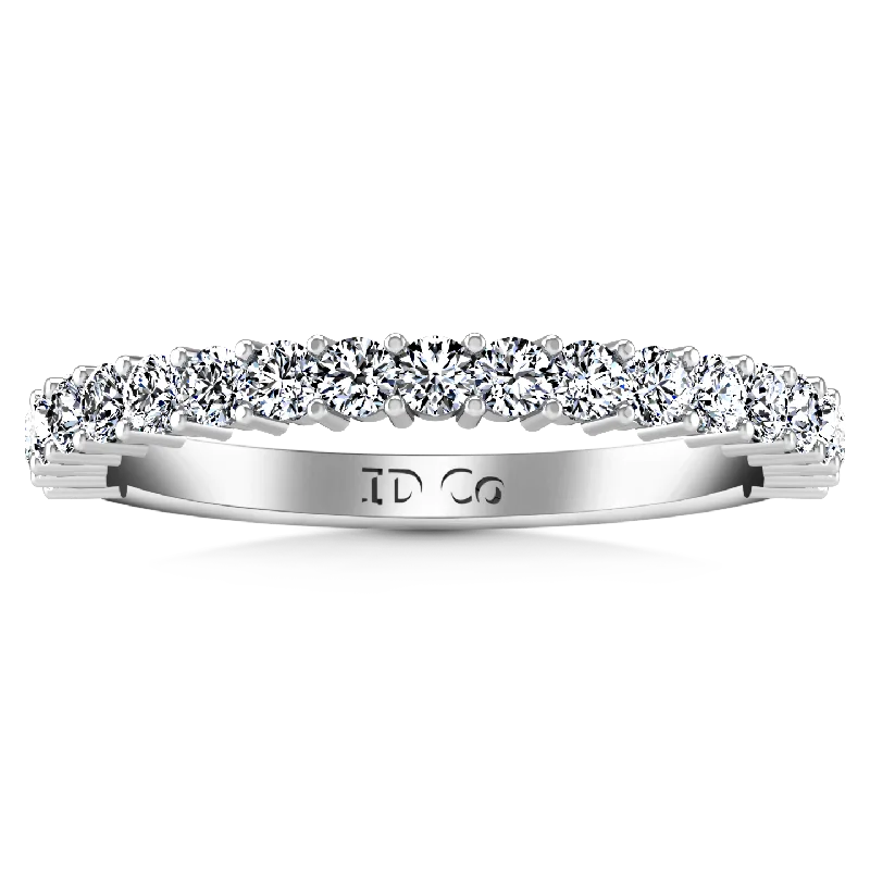 Diamond Wedding Band Avignon  0.45 Cts 14K White Gold