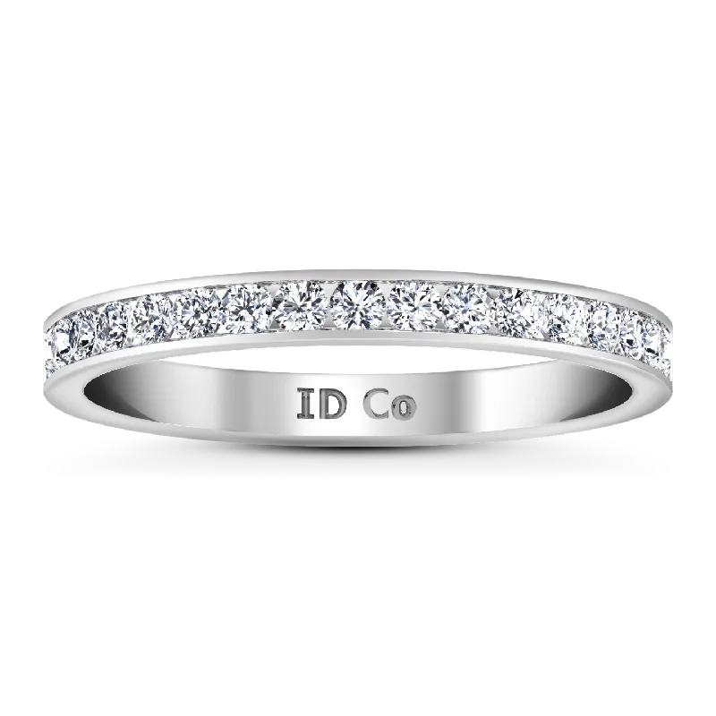 Diamond Wedding Band Bianca 0.26 Cts 14K White Gold