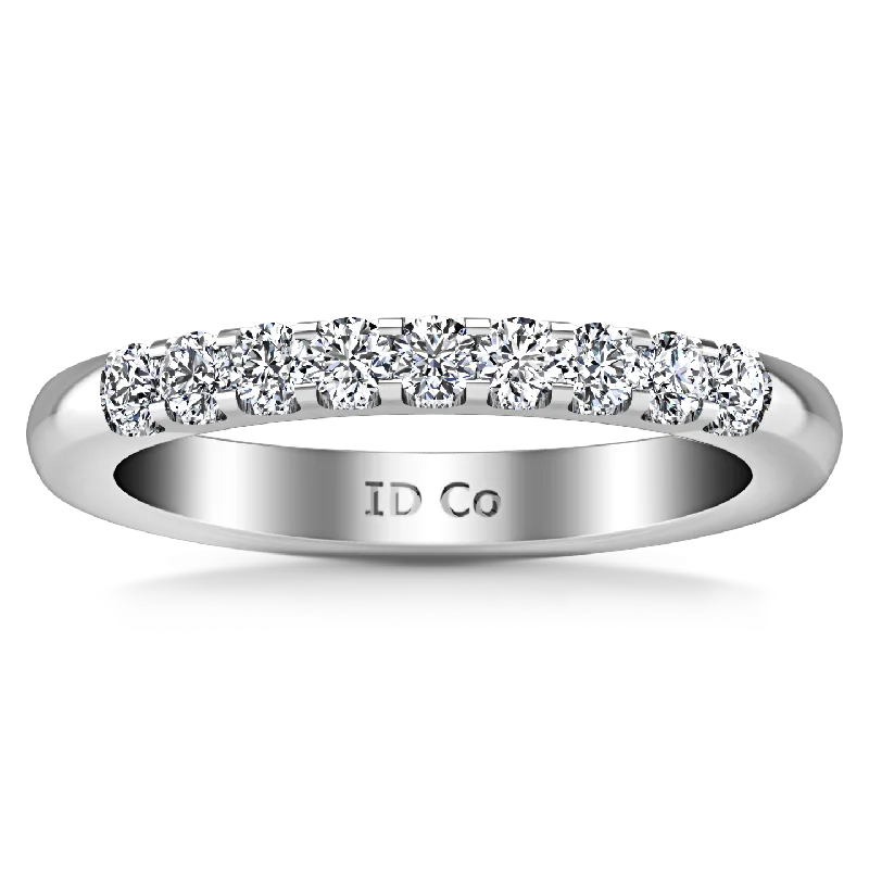 Diamond Wedding Band Candice 0.21 Cts 14K White Gold