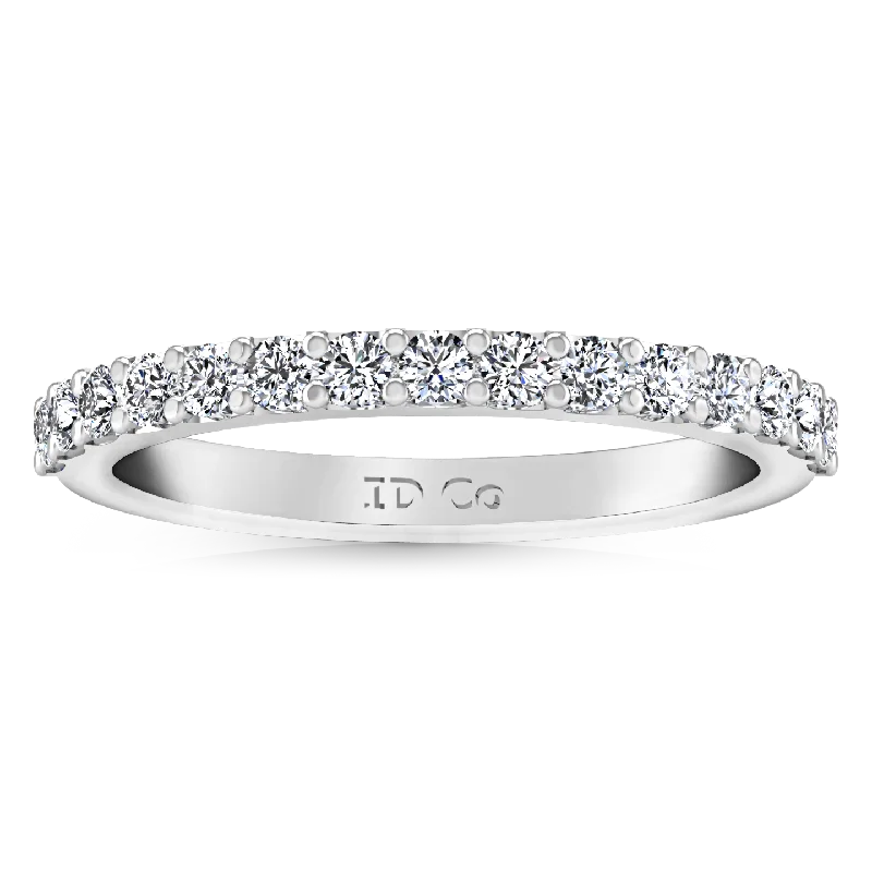 Diamond Wedding Band Cherish 1 Cts 14K White Gold