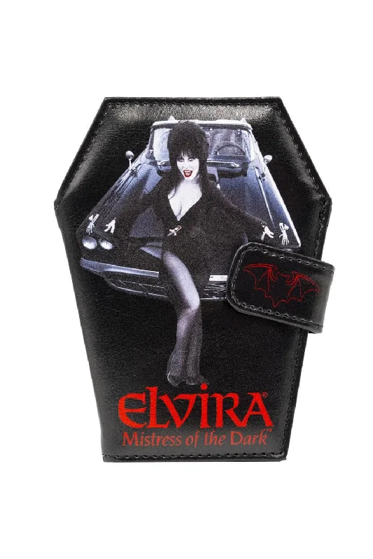 Elvira Coffin Wallet Macabre Mobile Fashion-Forward Bags, Now On Sale