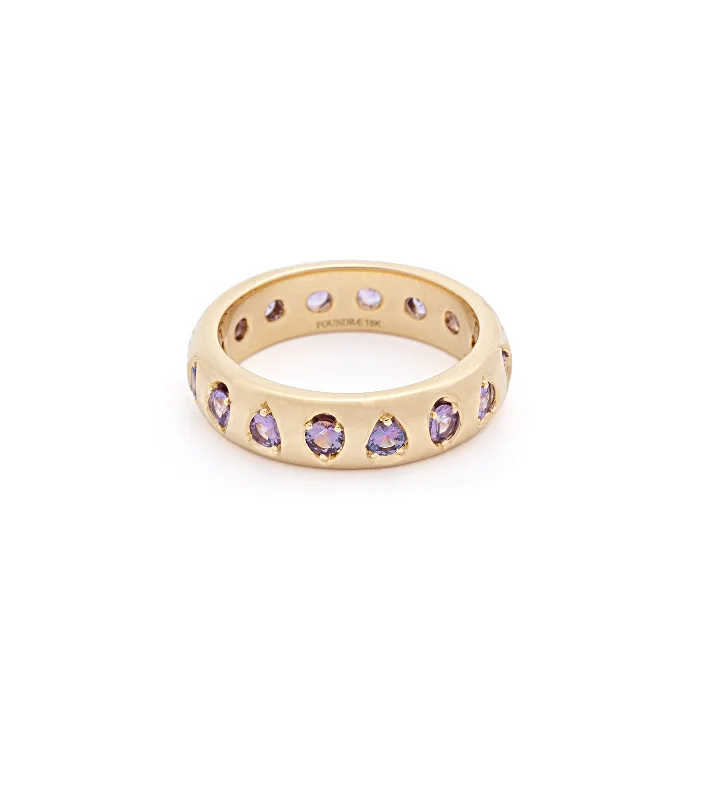 Special Deals On Handcrafted And Designer Jewelry Forever & Always a Pair- Love : Sapphire Gemstones Band