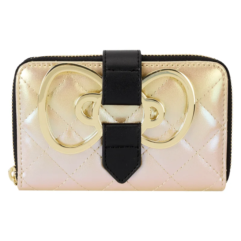 Hello Kitty 50th Anniversary Metallic Gold Zip Around Wallet Shop Stylish Bags At Unbeatable Prices