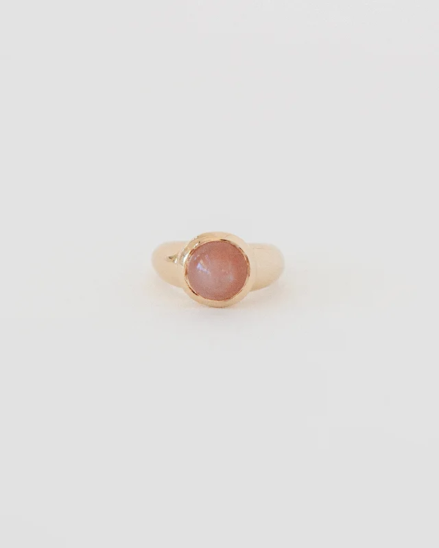 PLANET RING | RED MOONSTONE