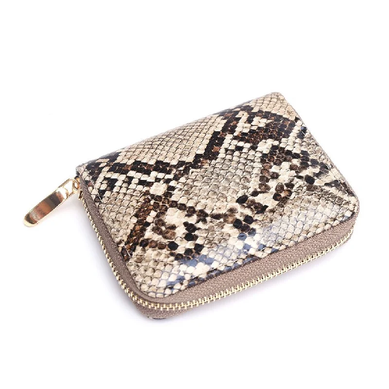 Python Print Zipper Wallet The Handbag Sale You've Been Waiting For