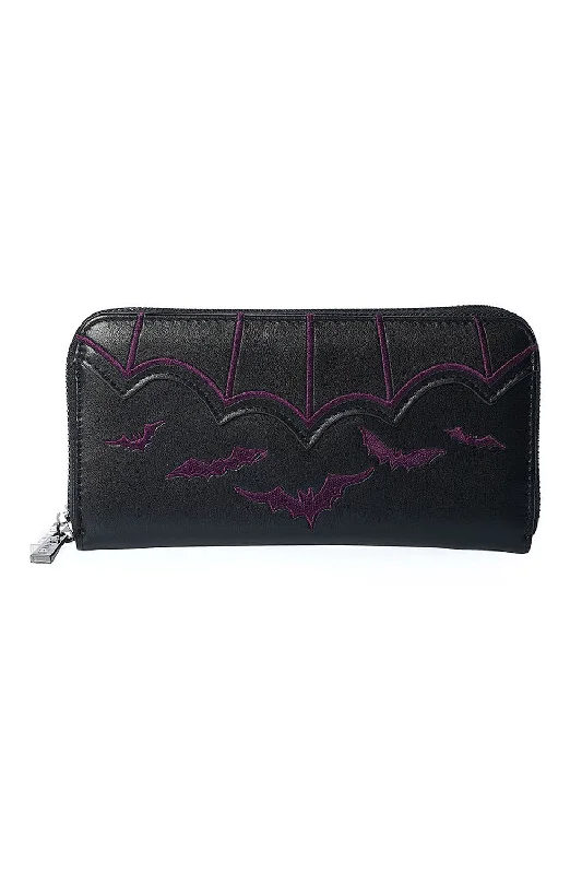 Salem Wallet [BLACK/PURPLE] Flash Sale On Designer Bags