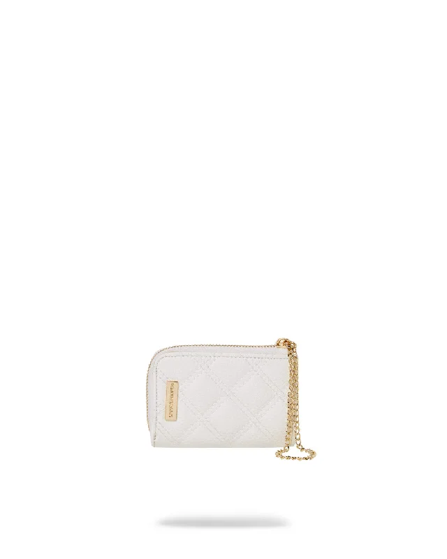 Sprayground Wallet RIVIERA WHITE GOLD WALLET White Elegant Totes At Limited-Time Prices
