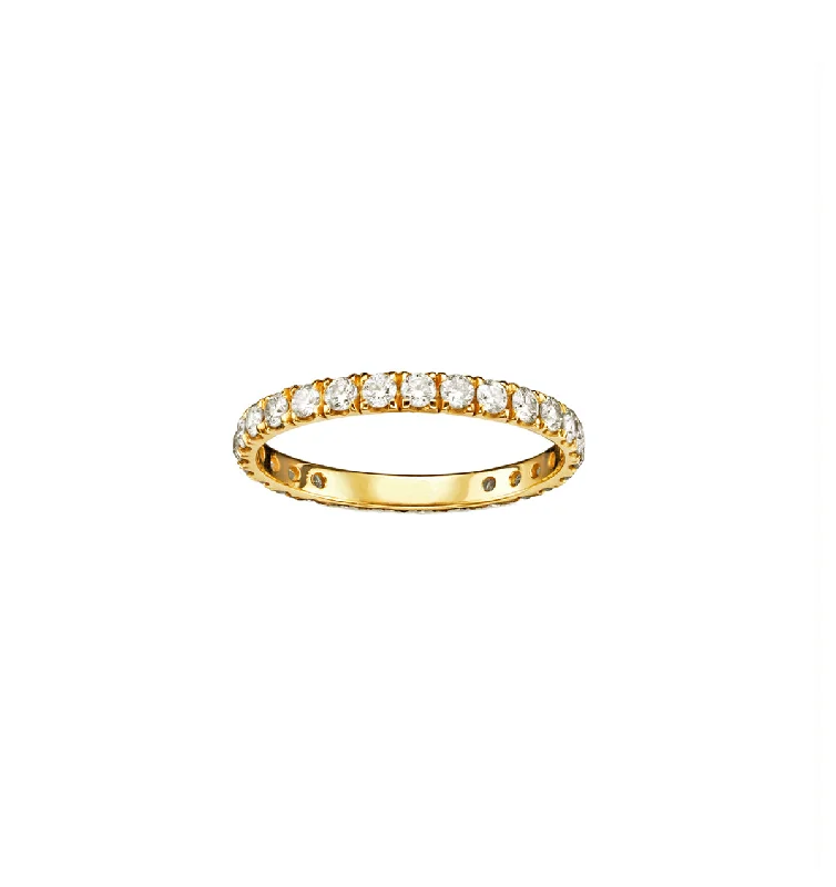 The Zoraida Diamond Undercut Eternity Ring