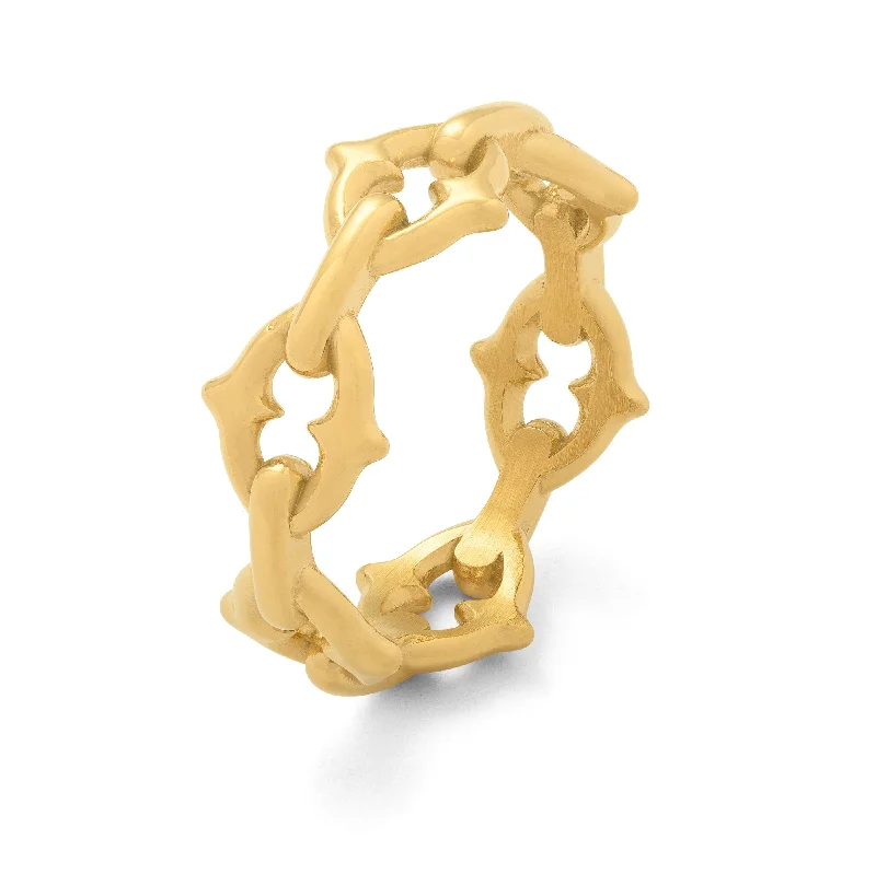 "The Cathedral" Spiked Ring (Gold)