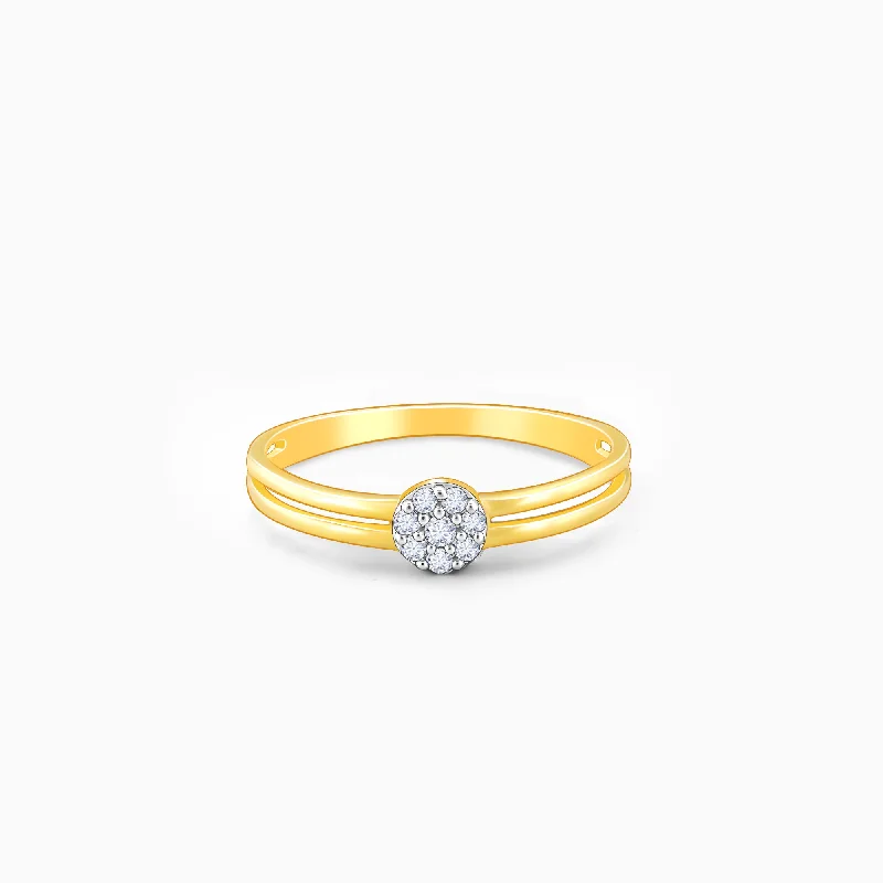 Gold Sparkling Grace Diamond Ring