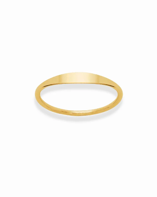 Petite Signet Stacking Ring