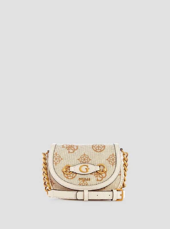 Beige Logo Izzy Mini Crossbody Bag Must-Have Bags, Big Discounts