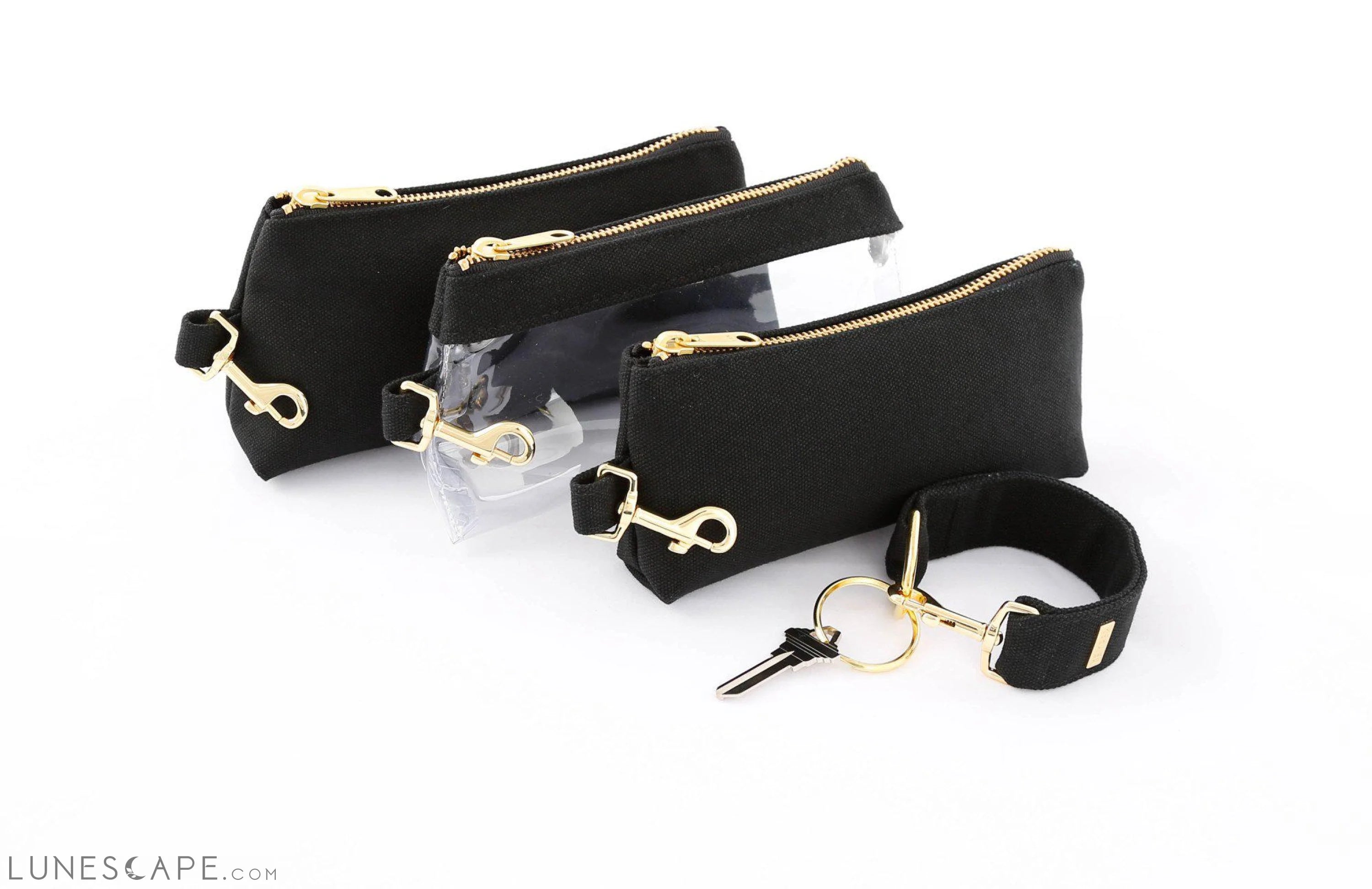 Black CLASSIC CANVAS WRISTLET SET Fashion Bags, Huge Savings