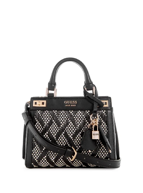 Black Katey Mini Satchel Bag Trendy Purses At Exclusive Promotional Rates