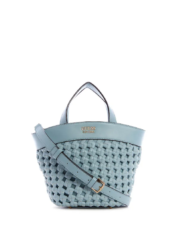 Blue Sicilia Mini Tote Bag Carry Elegance For Less