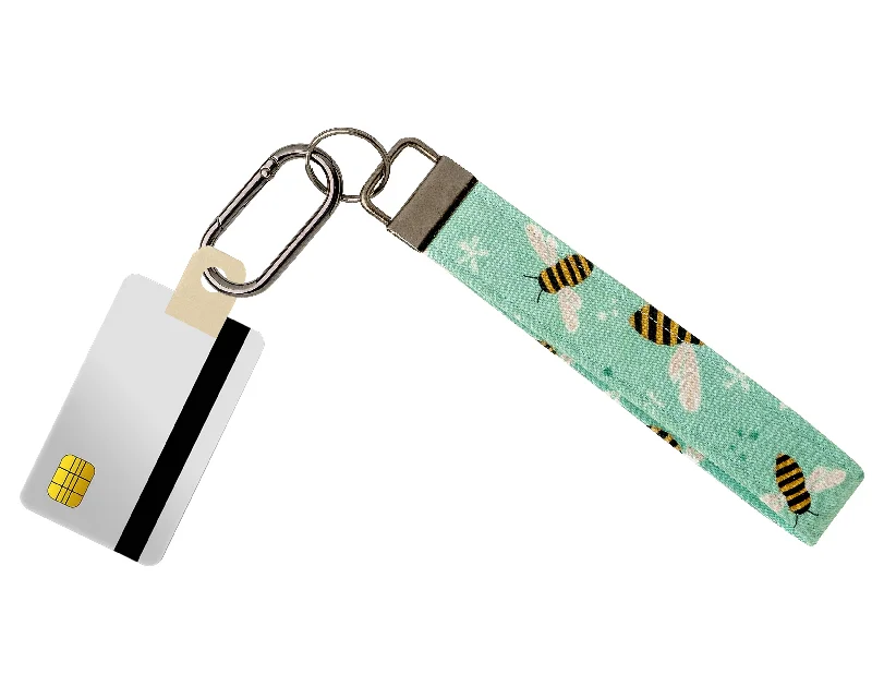 Blue Sky Bees Fabric Keychain, Key Fob (Carabiner & Tabber Grabbers Not Included) Best Handbag Sale Of The Season