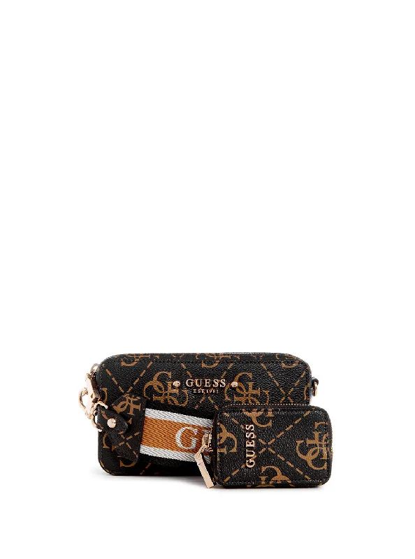 Brown Logo Rea Mini Crossbody Bag Grab Your Favorite Handbags For Less