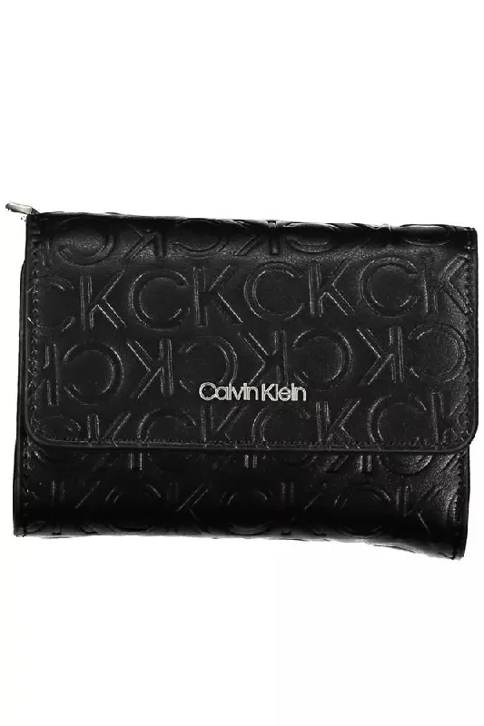 Calvin Klein Elegant  Polyethylene Wallet with RFID Women's Blocker Designer Bags At Lower Prices