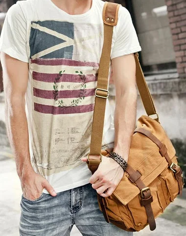 Canvas Leather Mens Vintage 14" Brown Travel Side Bag Black Messenger Bag Blue Shoulder Bag for Men Stylish Handbags With Exclusive Online Discounts Canvas Leather Mens Vintage 14" Brown Travel Side Bag Black Messenger Bag Blue Shoulder Bag for Men Stylish Handbags With Exclusive Online Discounts