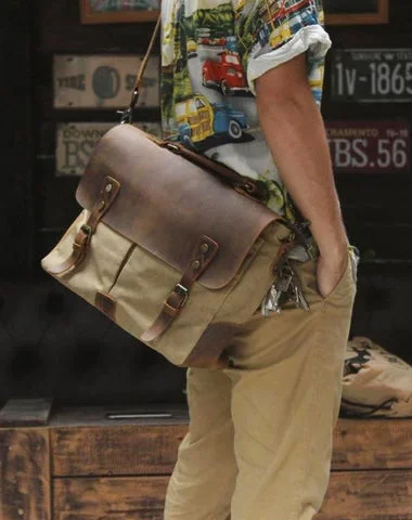 Waxed Canvas Leather Mens Casual Briefcase Computer Bag 14'' Messenger Bag For Men Luxury Totes At The Lowest Prices Of The Season Waxed Canvas Leather Mens Casual Briefcase Computer Bag 14'' Messenger Bag For Men Luxury Totes At The Lowest Prices Of The Season