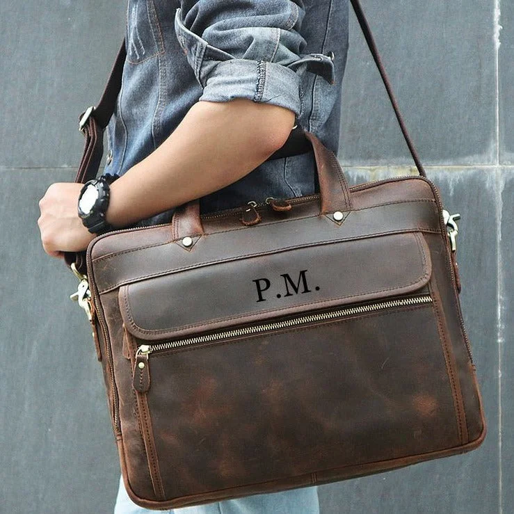 Genuine Leather Briefcase, Messenger Bag, Shoulder Bag, Leather Laptop Bag, Leather Business Bag, Men's Bag Trendy Handbags, Limited-Time Sale Genuine Leather Briefcase, Messenger Bag, Shoulder Bag, Leather Laptop Bag, Leather Business Bag, Men's Bag Trendy Handbags, Limited-Time Sale