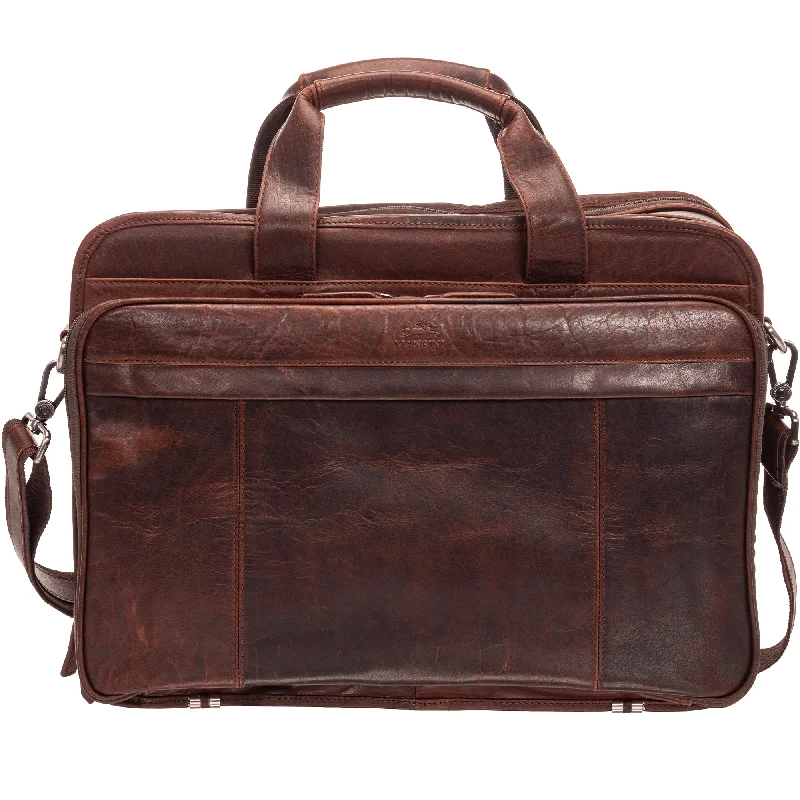 Mancini Leather Buffalo Double Compartment Top Zipper 15.6” Laptop / Tablet Briefcase Premium Handbags At Exclusive Prices Mancini Leather Buffalo Double Compartment Top Zipper 15.6” Laptop / Tablet Briefcase Premium Handbags At Exclusive Prices